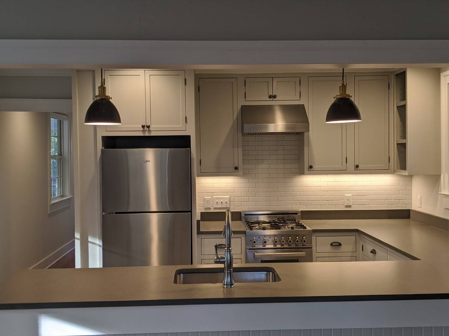 Kitchen remodel custom cabinets and countertops by LeBlanc Contracting