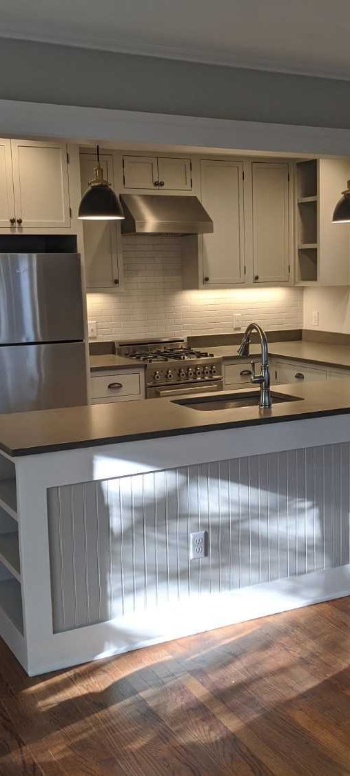 Kitchen remodel custom cabinets and countertops by LeBlanc Contracting
