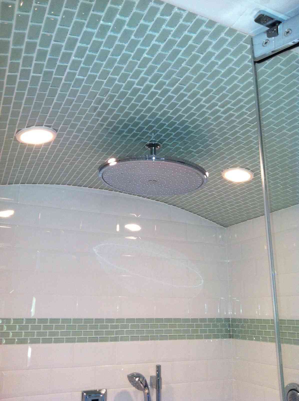 Bathroom renovation modern tile and fixtures installed by LeBlanc Contracting