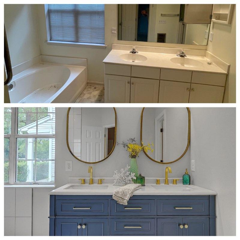 Kitchen remodel custom cabinets and countertops by LeBlanc Contracting