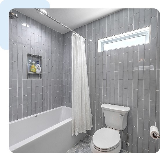 Bathroom renovation in [City] – modern tile and fixtures installed by LeBlanc Contracting