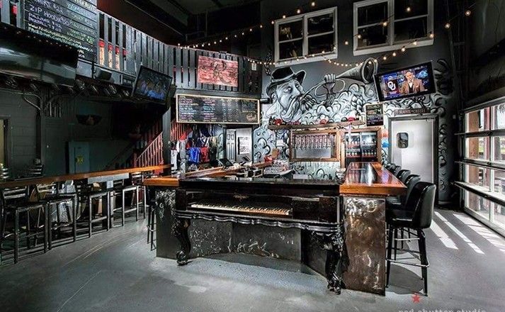 Commercial bar build-out Revelry Brewing custom interior renovation by LeBlanc Contracting